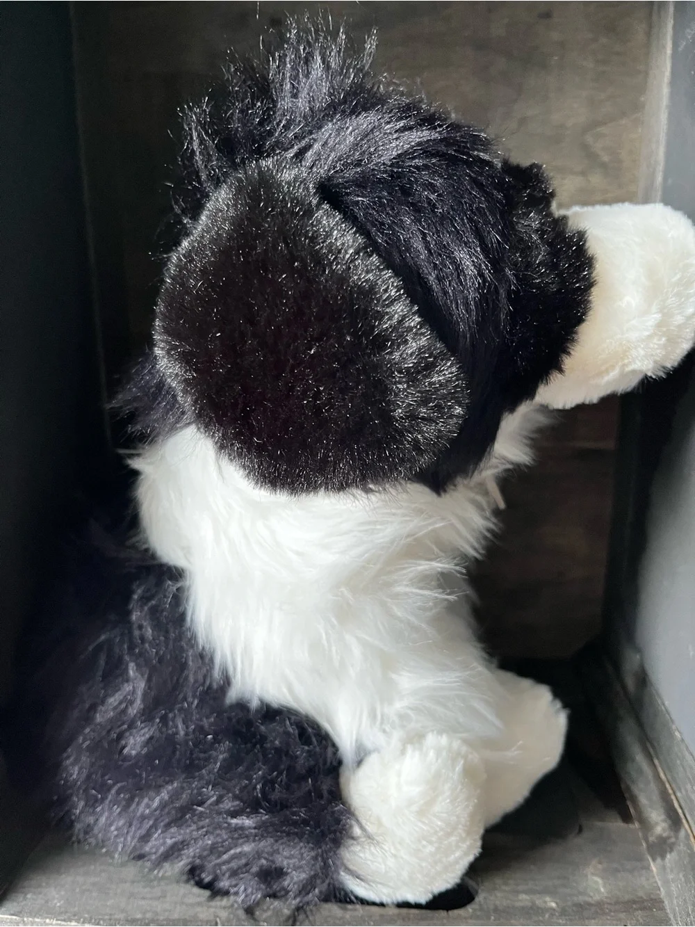 Plushies Border Collie Stuffed Dog Black White Plush Thoughtfully Made